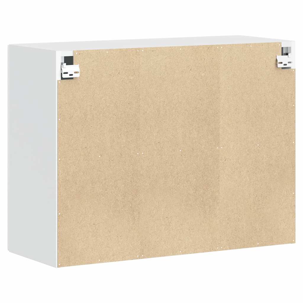 Kitchen Wall Cabinet Porto High Gloss White Engineered Wood