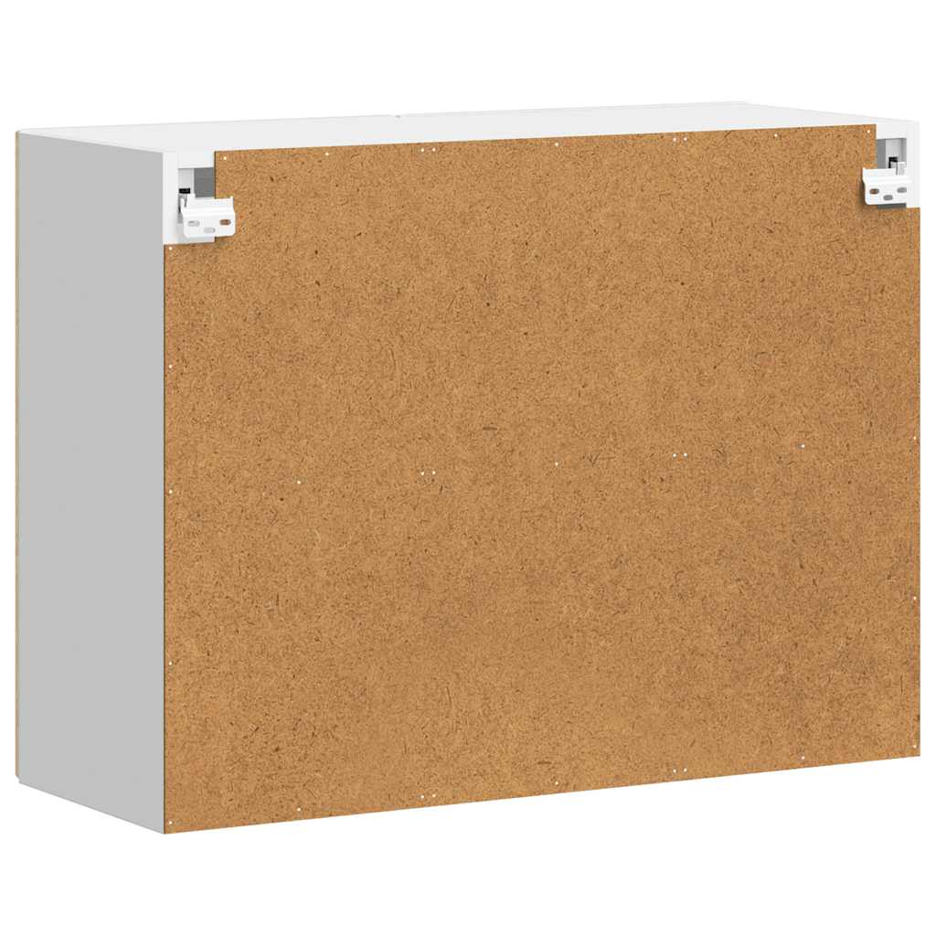 Kitchen Wall Cabinet with Glass Door Porto Sonoma Oak