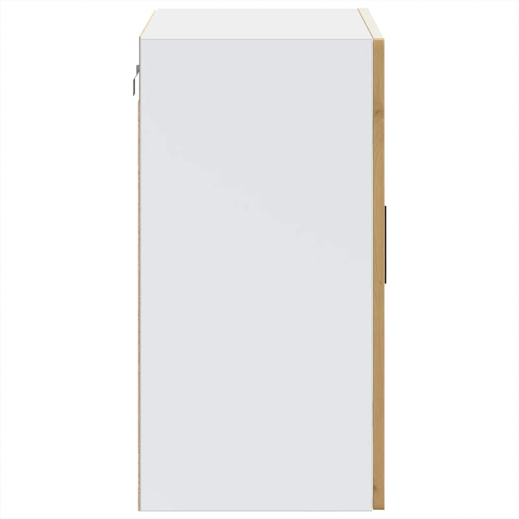 Kitchen Wall Cabinet with Glass Door Porto Artisan Oak