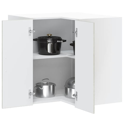 Kitchen Wall Corner Cabinet "Porto" Concrete Grey Engineered Wood