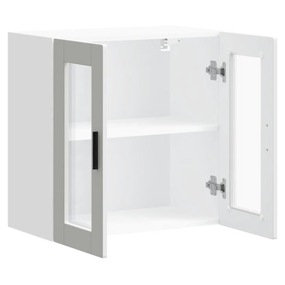 Kitchen Wall Cabinet with Glass Door Porto White