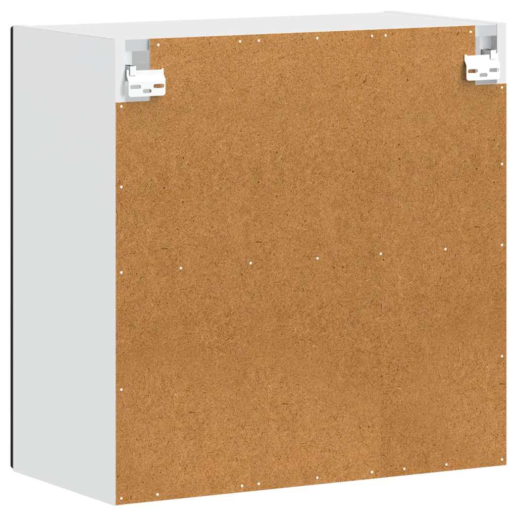 Kitchen Wall Cabinet with Glass Door Porto Black