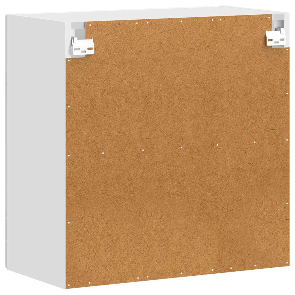 Kitchen Wall Cabinet with Glass Door Porto Concrete Grey