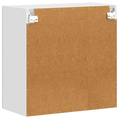 Kitchen Wall Cabinet with Glass Door Porto Concrete Grey