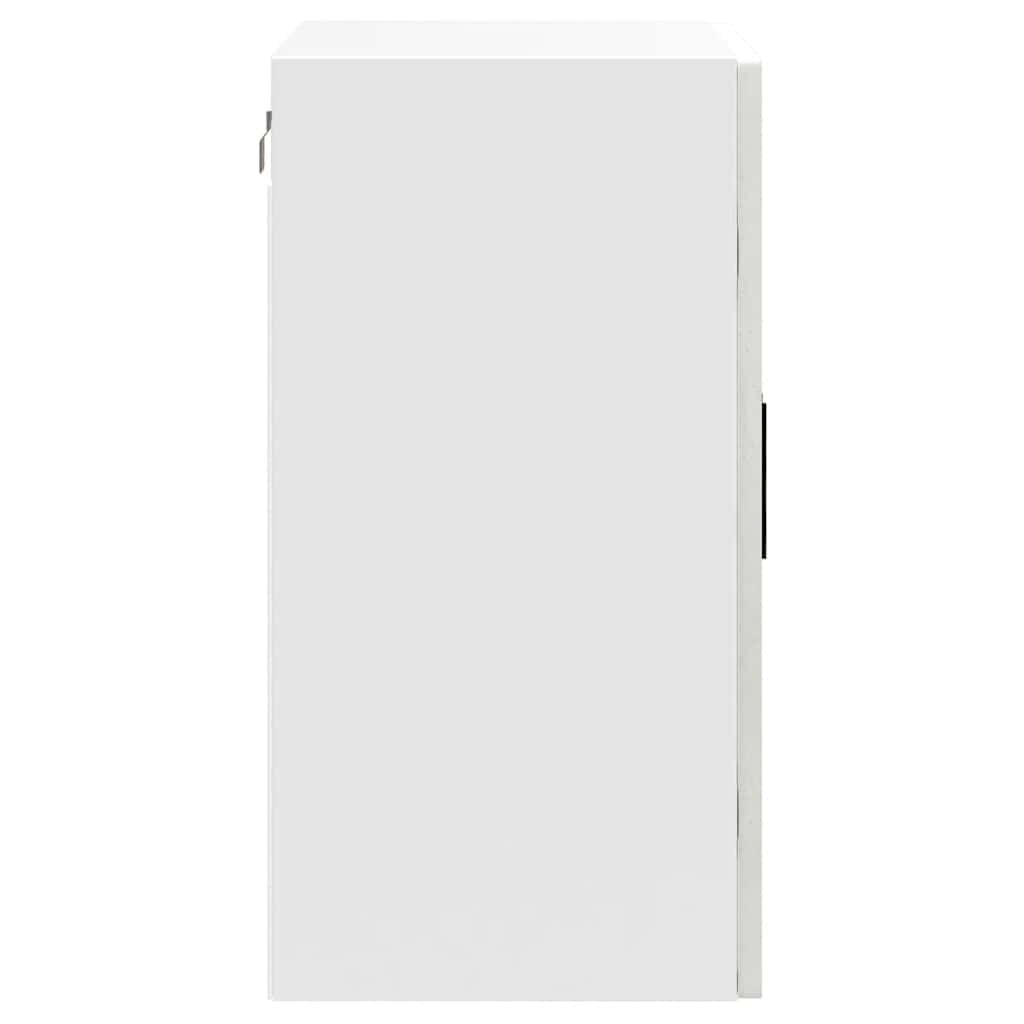 Kitchen Wall Cabinet with Glass Door Porto Concrete Grey