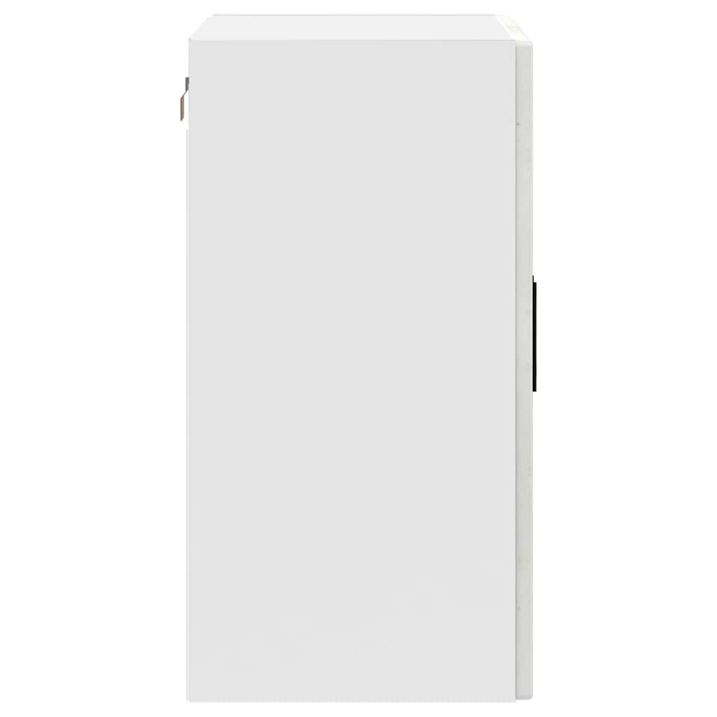 Kitchen Wall Cabinet with Glass Door Porto Concrete Grey