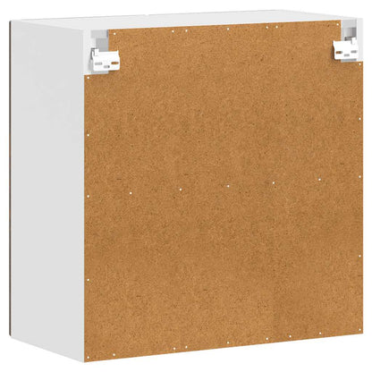 Kitchen Wall Cabinet with Glass Door Porto Smoked Oak