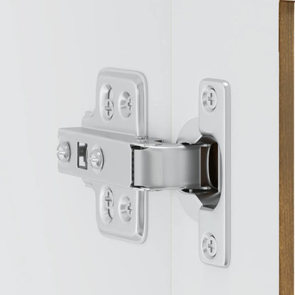 Kitchen Wall Cabinet with Glass Door Porto Smoked Oak