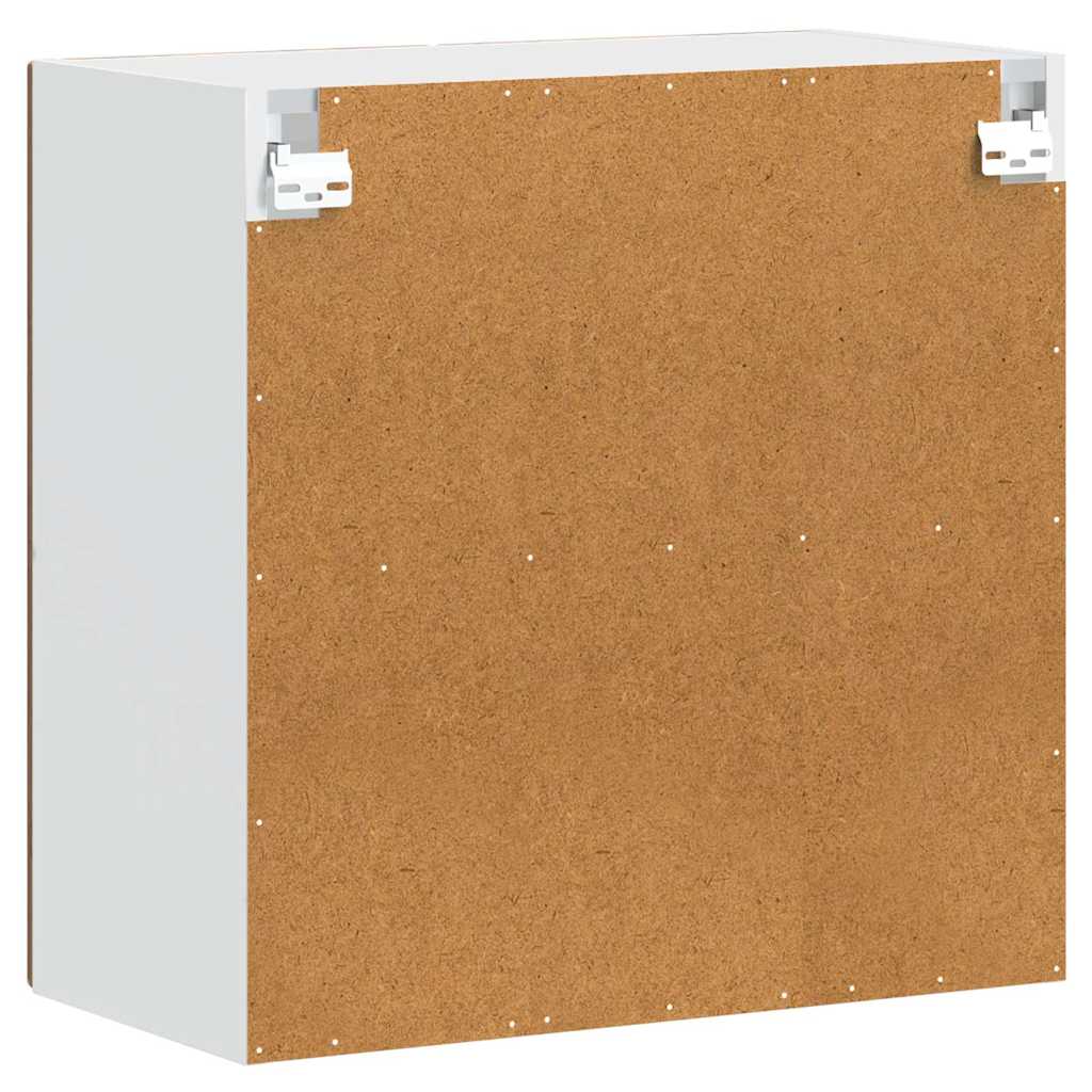 Kitchen Wall Cabinet with Glass Door Porto Old Wood