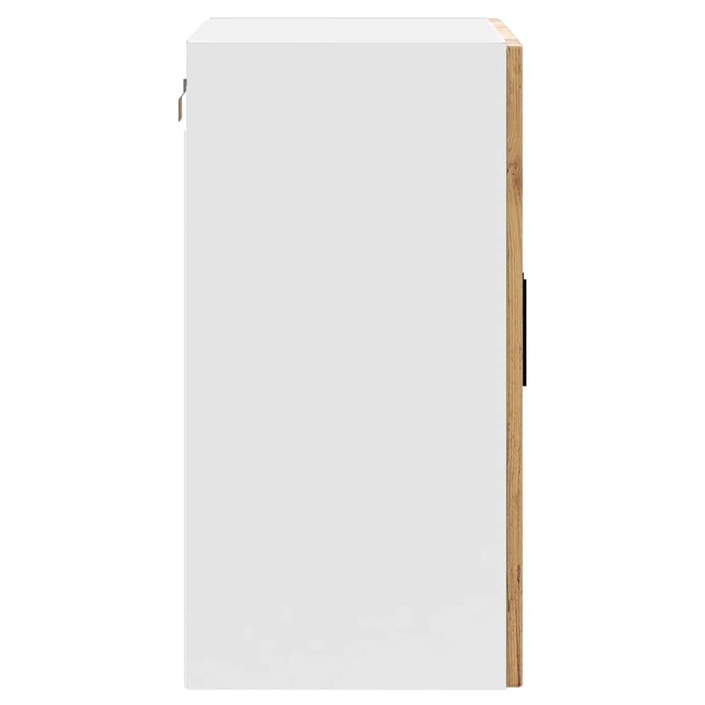 Kitchen Wall Cabinet with Glass Door Porto Old Wood