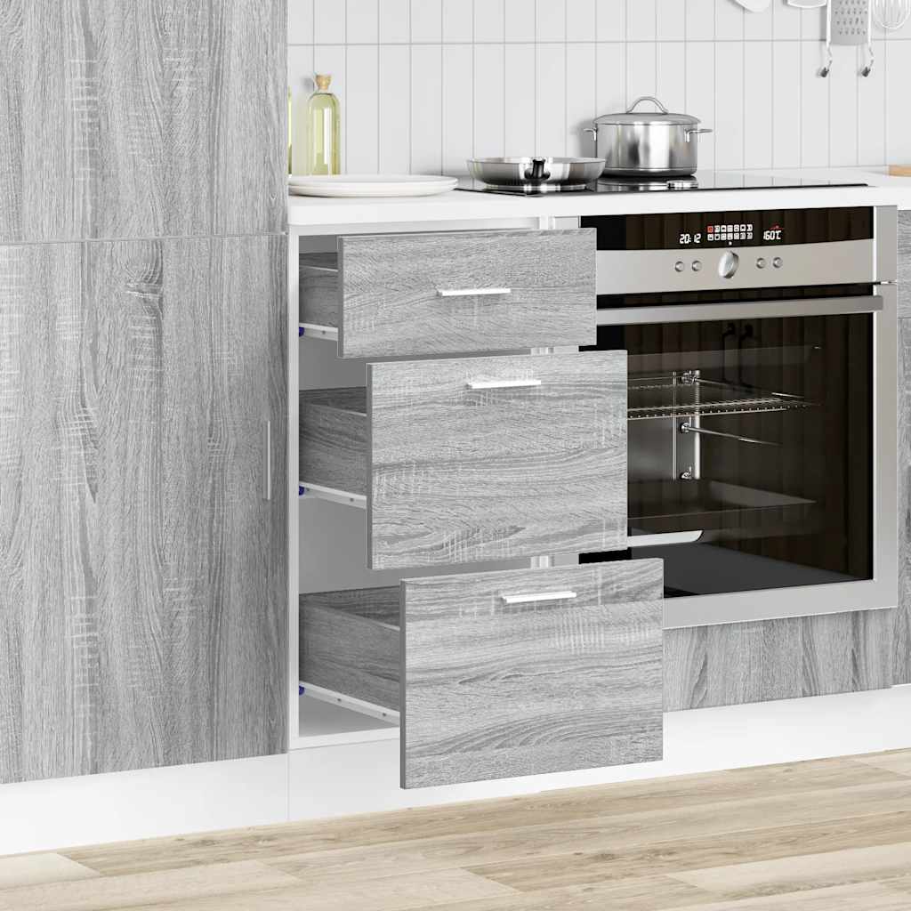 Bottom Cabinet Lyon Grey Sonoma 40x46x81.5 cm Engineered Wood