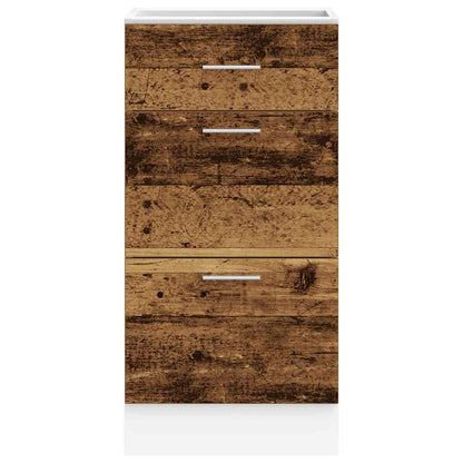 Bottom Cabinet Lyon Old Wood 40x46x81.5 cm Engineered Wood
