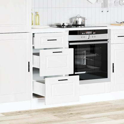 Kitchen Base Cabinet Porto White Engineered Wood
