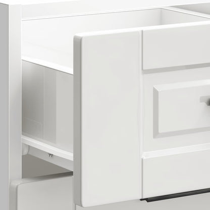 Kitchen Base Cabinet "Porto" High Gloss White Engineered Wood