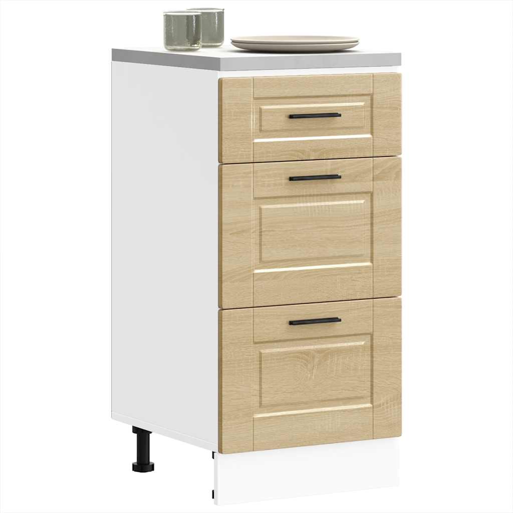 Kitchen Base Cabinet Porto Sonoma Oak Engineered Wood