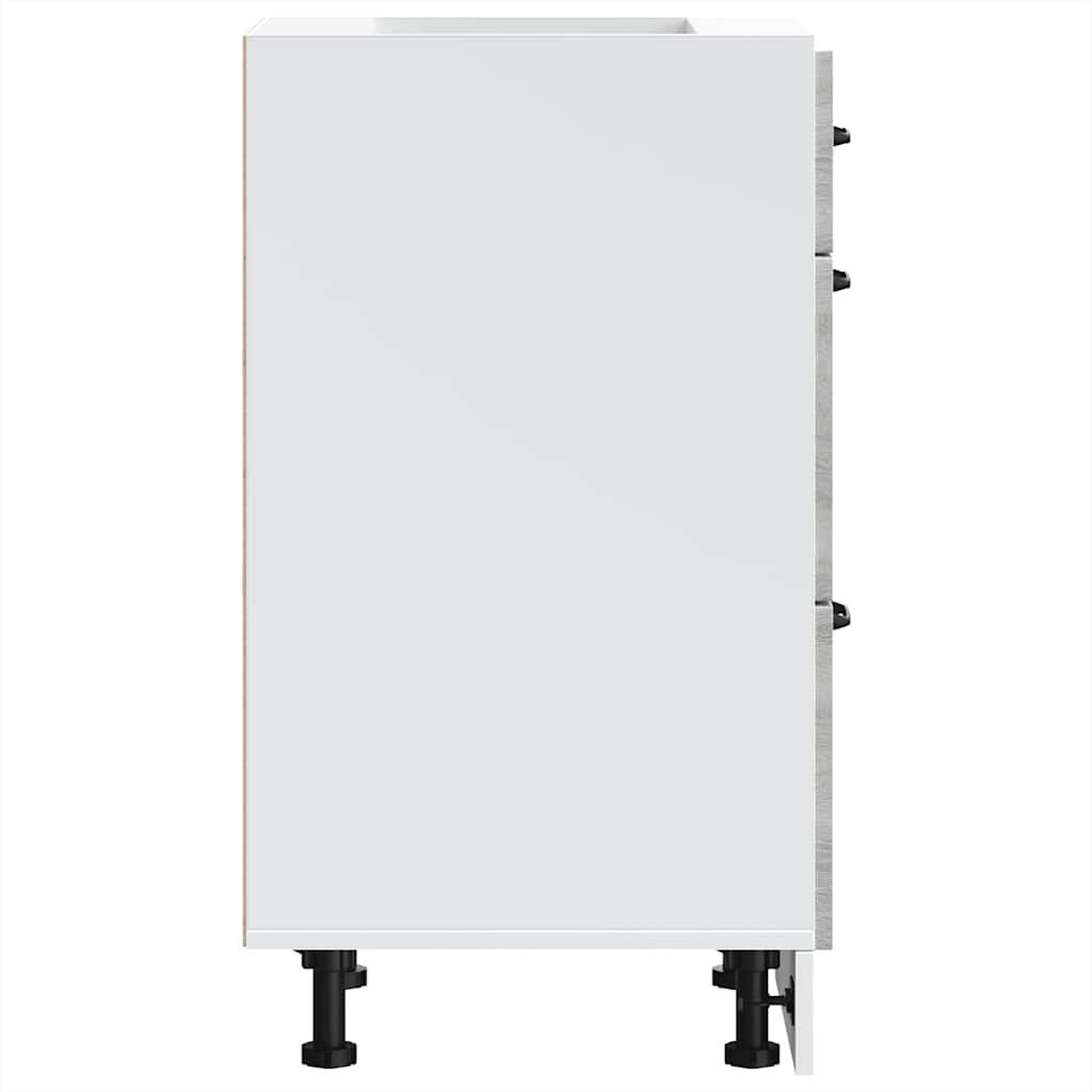 Kitchen Base Cabinet Lucca Grey Sonoma Engineered Wood