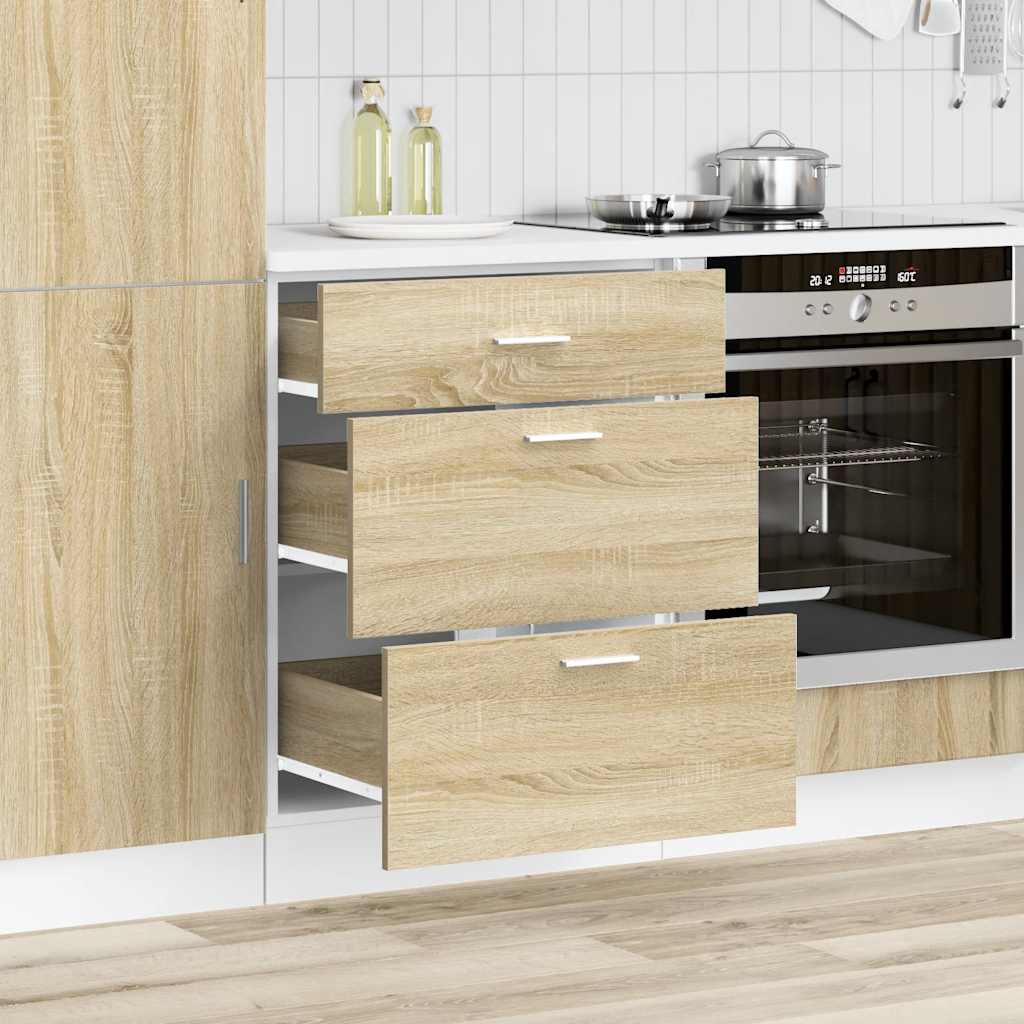 Kitchen Base Cabinet Lyon Sonoma Oak Engineered Wood