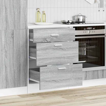 Kitchen Base Cabinet Lyon Grey Sonoma Engineered Wood