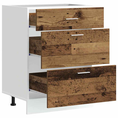 Kitchen Base Cabinet Lyon Old Wood Engineered Wood