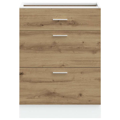 Kitchen Base Cabinet Lyon Artisan Oak Engineered Wood