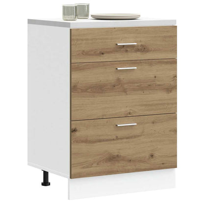 Kitchen Base Cabinet Lyon Artisan Oak Engineered Wood