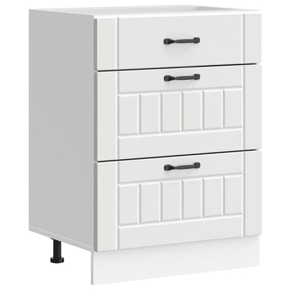 Kitchen Base Cabinet Lucca White Engineered Wood