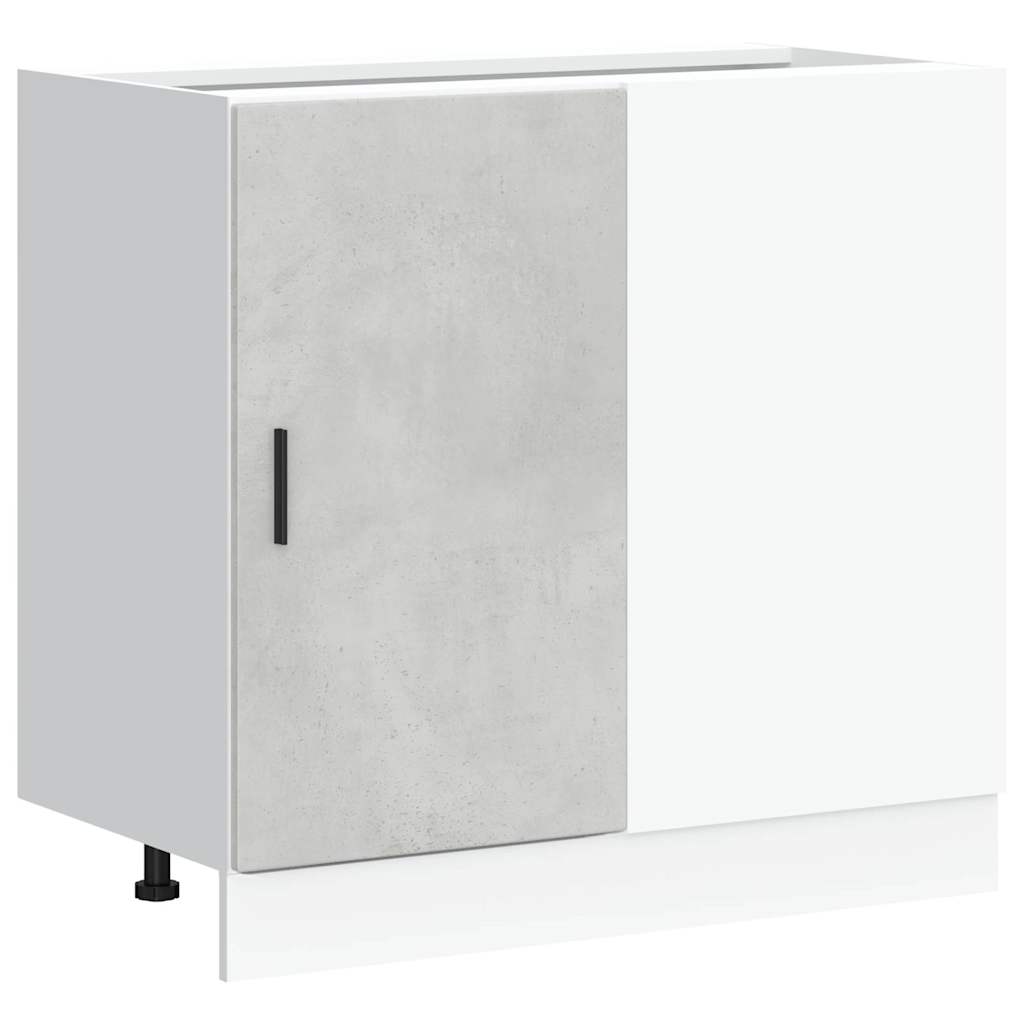 Kitchen Base Cabinet Lyon Concrete Grey Engineered Wood