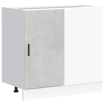 Kitchen Base Cabinet Lyon Concrete Grey Engineered Wood