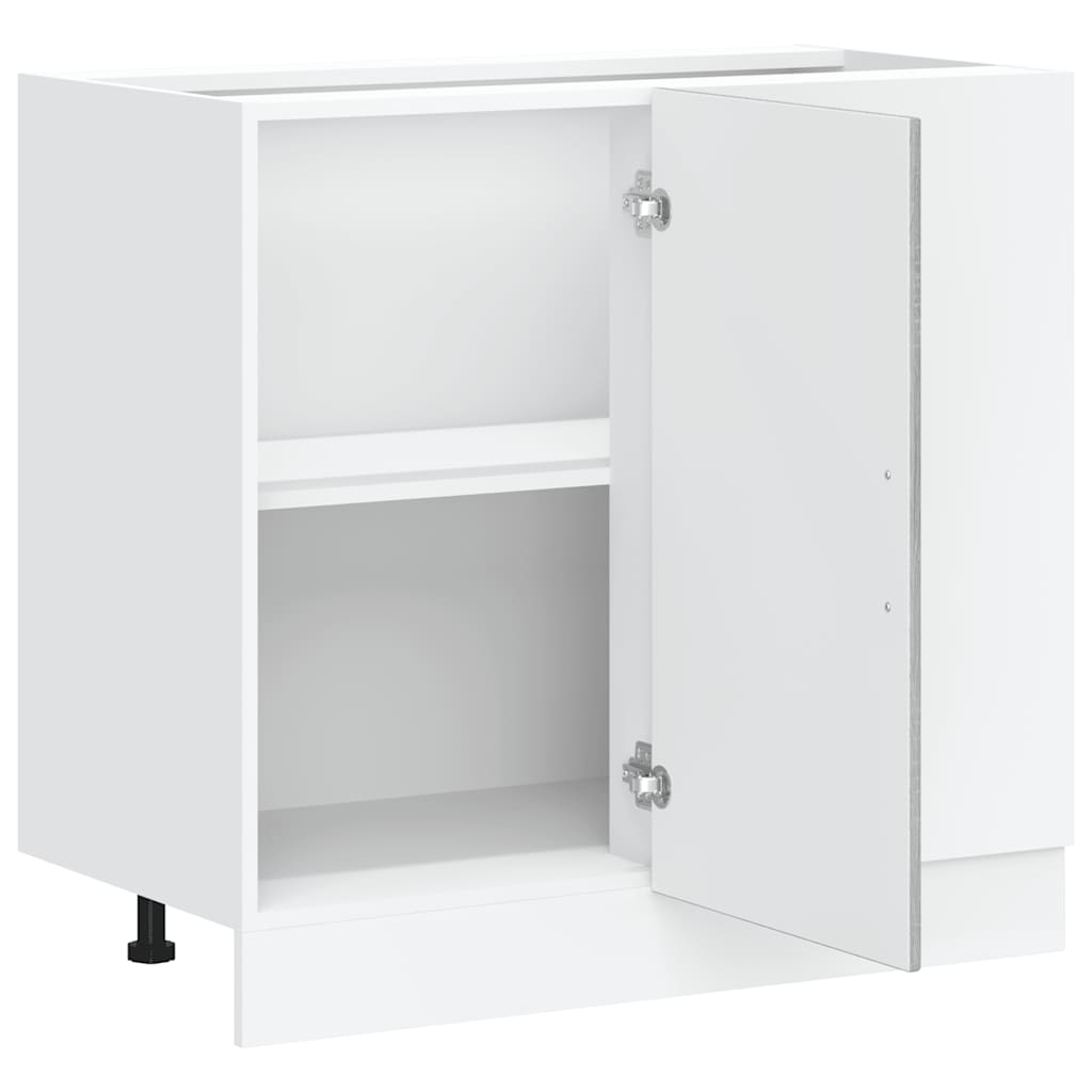 Kitchen Base Cabinet Lyon Grey Sonoma Engineered Wood