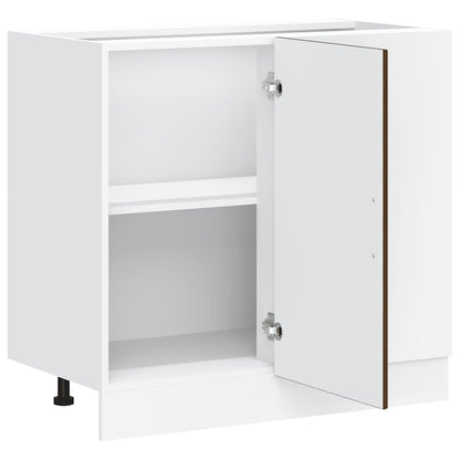Kitchen Base Cabinet Lyon Brown Oak Engineered Wood