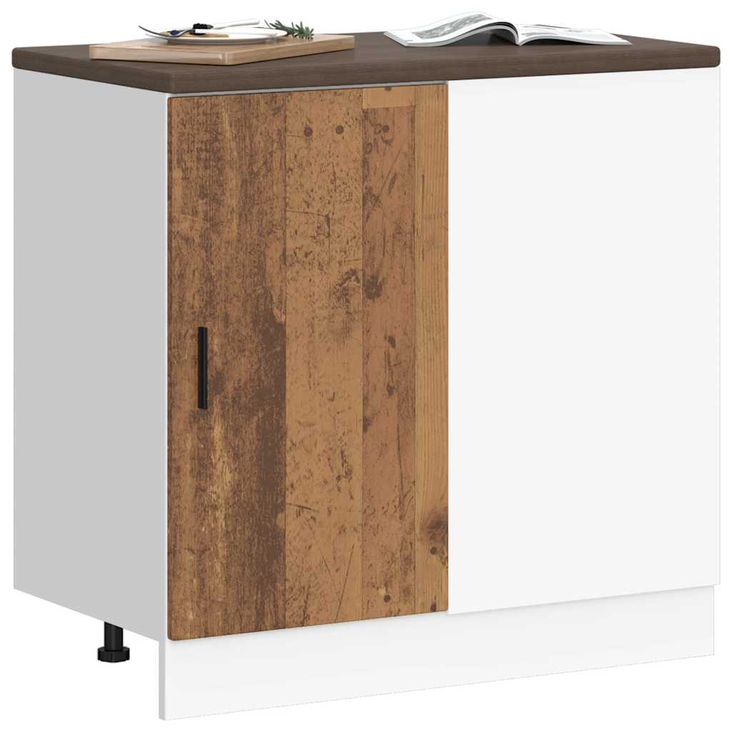Kitchen Base Cabinet Lyon Old Wood Engineered Wood