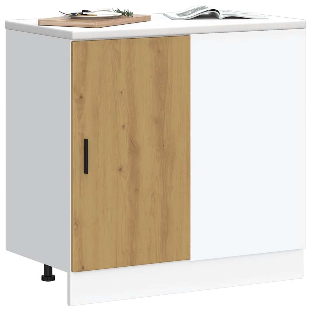 Kitchen Base Cabinet Lyon Artisan Oak Engineered Wood