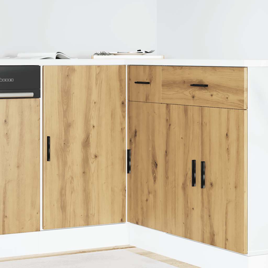 Kitchen Base Cabinet Lyon Artisan Oak Engineered Wood
