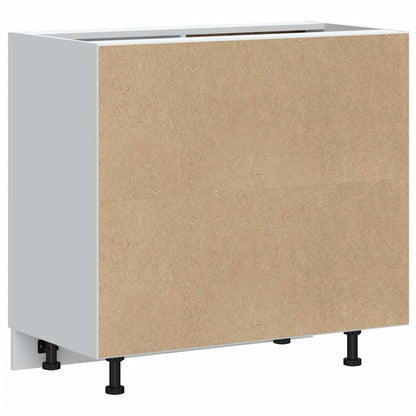 Kitchen Base Cabinet "Lucca" High Gloss White Engineered Wood