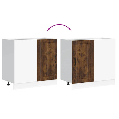 Kitchen Base Cabinet Lucca Smoked Oak Engineered Wood