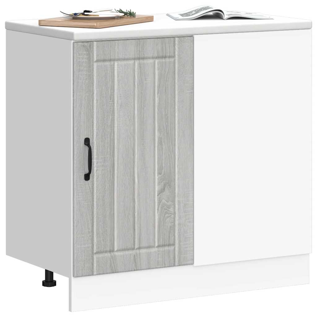 Kitchen Base Cabinet Lucca Grey Sonoma Engineered Wood