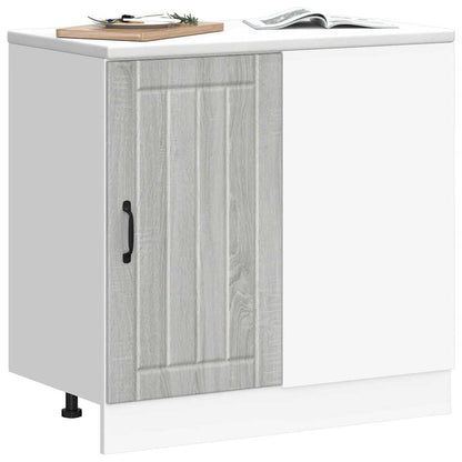 Kitchen Base Cabinet Lucca Grey Sonoma Engineered Wood