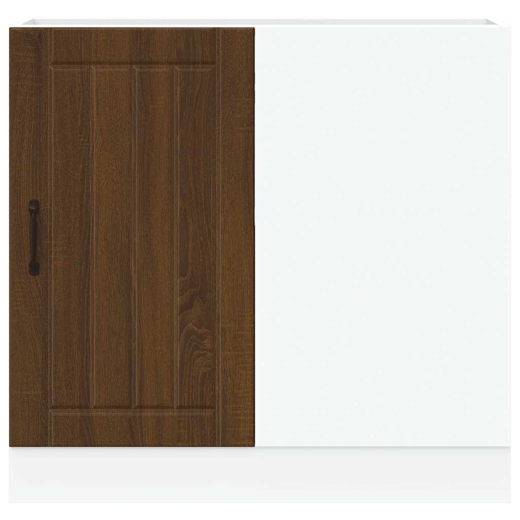 Kitchen Base Cabinet Lucca Brown Oak Engineered Wood