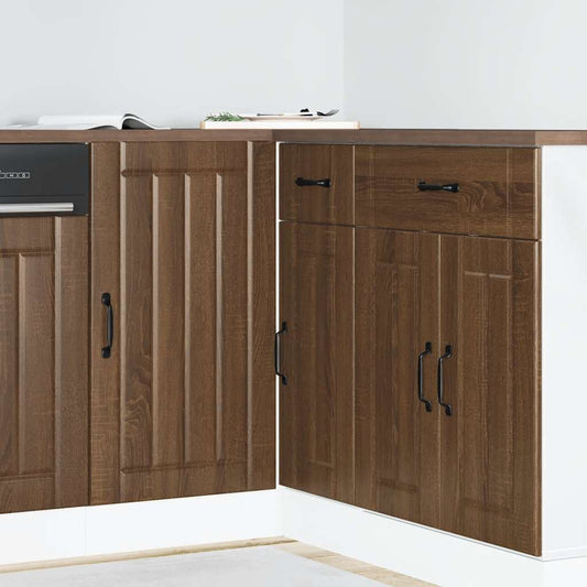 Kitchen Base Cabinet Lucca Brown Oak Engineered Wood