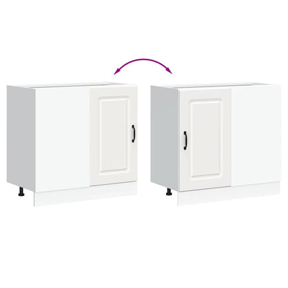 Kitchen Base Cabinet Kalmar White Engineered Wood