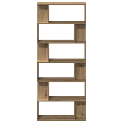 Book Cabinet Artisan Oak 80x24x192 cm Engineered Wood