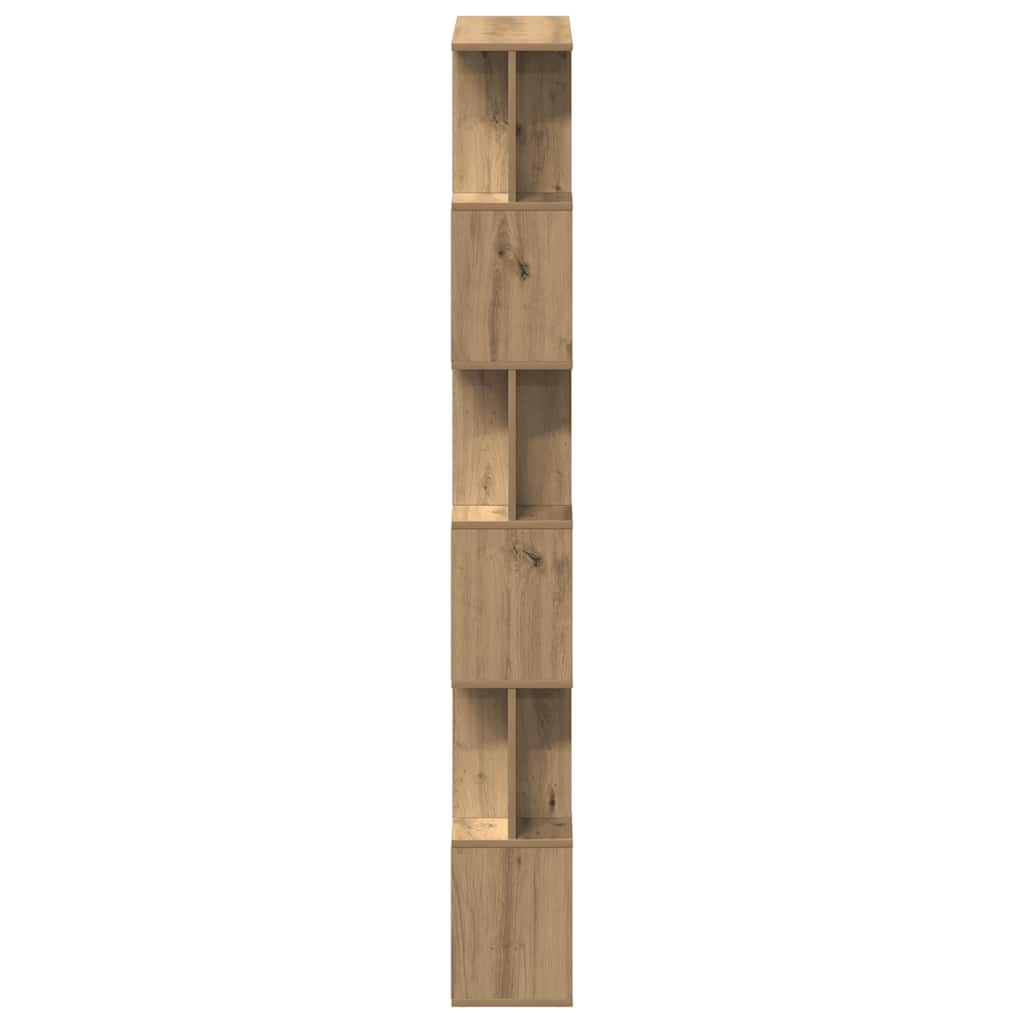 Book Cabinet Artisan Oak 80x24x192 cm Engineered Wood