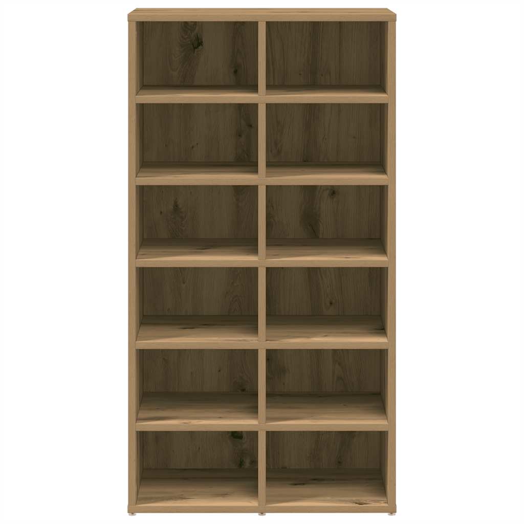 Shoe Rack Artisan Oak 54x34x100.5 cm Engineered Wood