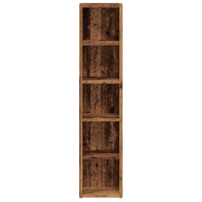 CD Cabinets 2 pcs Old Wood 21x16x93.5 cm Engineered Wood
