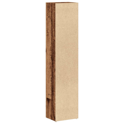 CD Cabinets 2 pcs Old Wood 21x16x93.5 cm Engineered Wood