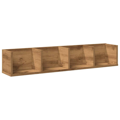 CD Wall Shelf Artisan Oak 100x18x18 cm Engineered Wood