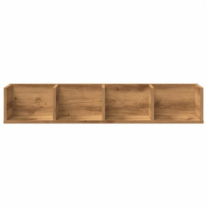 CD Wall Shelf Artisan Oak 100x18x18 cm Engineered Wood