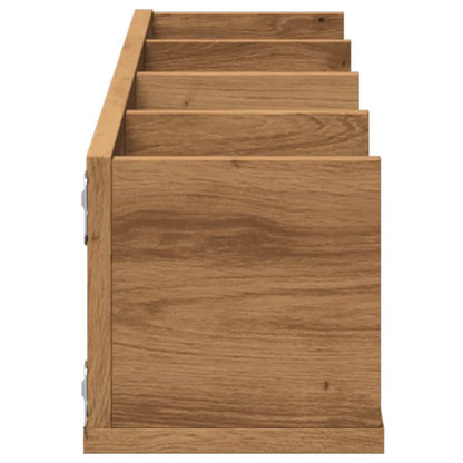 CD Wall Shelf Artisan Oak 100x18x18 cm Engineered Wood
