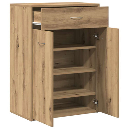 Shoe Cabinet Artisan Oak 60x35x84 cm Engineered Wood