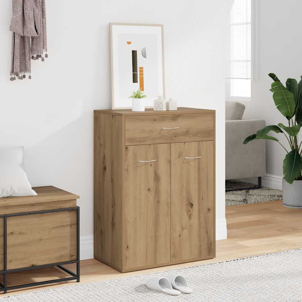 Shoe Cabinet Artisan Oak 60x35x84 cm Engineered Wood